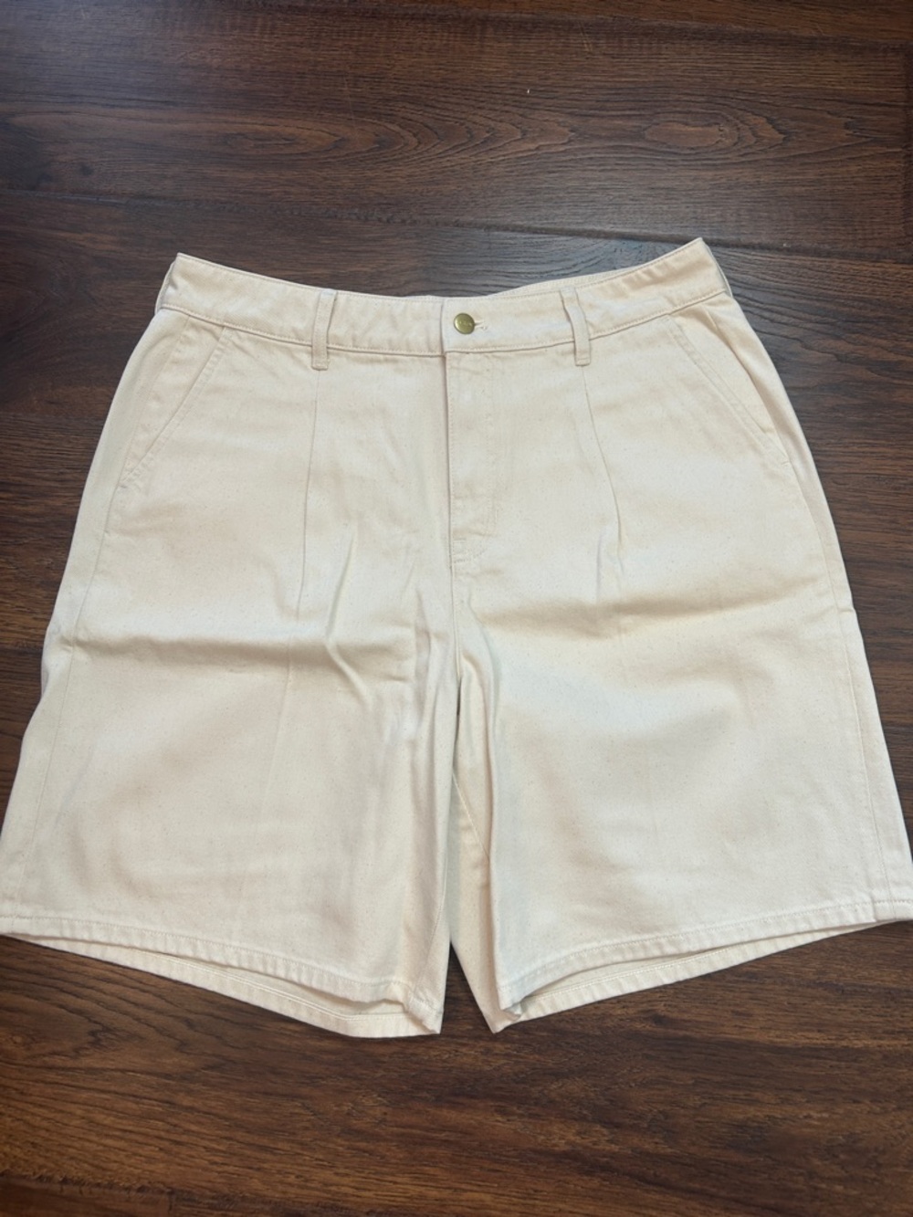 J.Crew Cream High-Rise Shorts